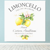 Limoncello Italië Amalfikust Canvas Afdruk (Insitu (Houten vloer))