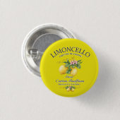 Limoncello Italië Amalfikust Ronde Button 3,2 Cm (Voorkant /achterkant)