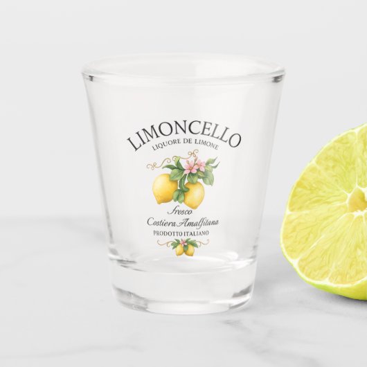 Limoncello Italië Amalfikust Shot Glas (Voorkant)