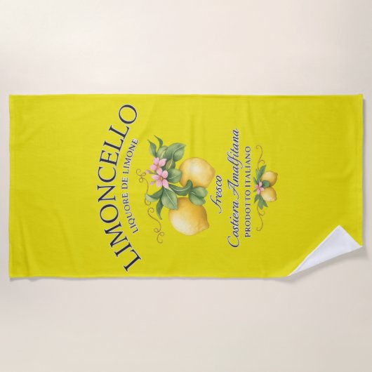 Limoncello Italië Amalfikust Strandlaken (Voorkant)