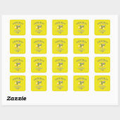 Limoncello Italië Amalfikust Vierkante Sticker (Vel)