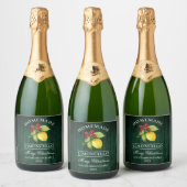 Limoncello Kerst Groen Houten Flessenetiket Sparkling Wijnetiket (Flessen)