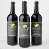 Limoncello Krijt Uitzicht Hoge Fles Etiket | Thuis (Flessen)