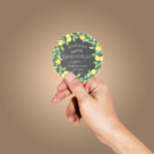 Limoncello krijtbord Monogram Favor Ronde Sticker