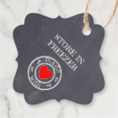 Limoncello krijtbord ziet er klein uit bedankjes labels (Achterkant)