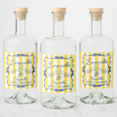 Limoncello La Dolce Vita Bruidsfeest Likeurfles Etiket (Flessen)