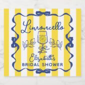 Limoncello La Dolce Vita Bruidsfeest Likeurfles Etiket (Enkel label)