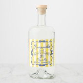 Limoncello La Dolce Vita Bruidsfeest Likeurfles Etiket (Voorkant)