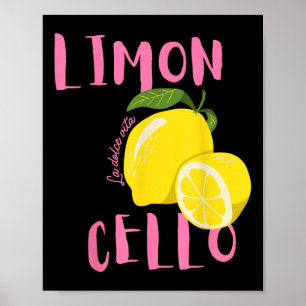 Limoncello La Dolce Vita Italiaanse citroen Poster