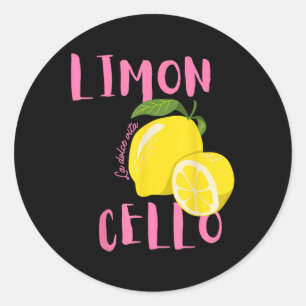 Limoncello La Dolce Vita Italiaanse citroen Ronde Sticker