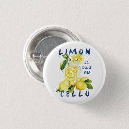 Limoncello La Dolce Vita Souvenir Italy Lover Ronde Button 3,2 Cm