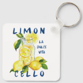 Limoncello La Dolce Vita Souvenir Italy Lover Sleutelhanger (Achterkant)