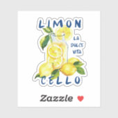Limoncello La Dolce Vita Souvenir Italy Lover Sticker (Vel)