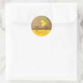 Limoncello Label, 1,5 inch ronde citroen sticker (Tas)