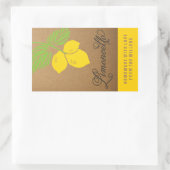 Limoncello Label, kleine rechthoek citroen sticker (Tas)
