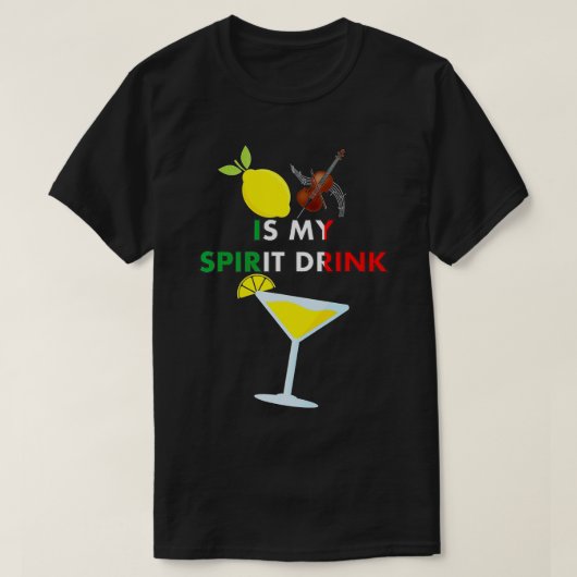 Limoncello Lemon Cello is mijn Drink T-shirt (Design voorkant)