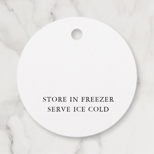 Limoncello Lemon Floral White Bedankjes Labels (Achterkant)