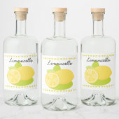 Limoncello Lemon Fruit Likeurfles Etiket (Flessen)