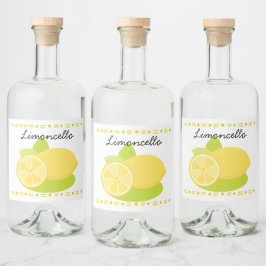 Limoncello Lemon Fruit Likeurfles Etiket