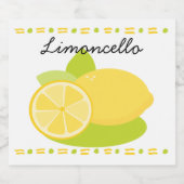 Limoncello Lemon Fruit Likeurfles Etiket (Enkel label)