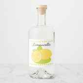 Limoncello Lemon Fruit Likeurfles Etiket (Voorkant)