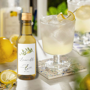 Limoncello Lemon Sorrento Bruiloft Favor Label Wijn Etiket