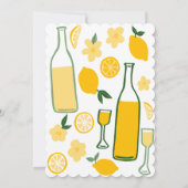 Limoncello Lemonade Aangepast Bruidsdiner Kaart (Achterkant)