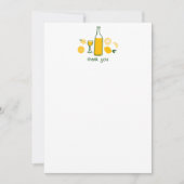Limoncello Lemonade Citroen BRUIDSBAD Bruiloft Bedankkaart (Voorkant)