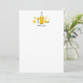 Limoncello Lemonade Citroen BRUIDSBAD Bruiloft Bedankkaart (Staand voorkant)