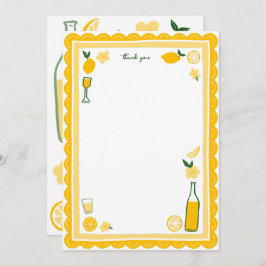 Limoncello Lemonade Citroen VERJAARDAG OP MAAT Bedankkaart