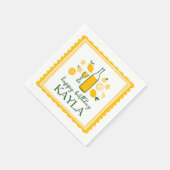 Limoncello Lemonade Citroen VERJAARDAG op Maat Servet (Hoek)