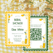 Limoncello Lemonade CUSTOM QR Vrijgezellenfeest Kaart