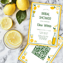 Limoncello Lemonade CUSTOM QR Vrijgezellenfeest Kaart