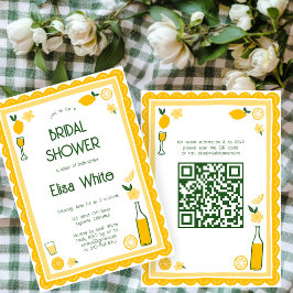 Limoncello Lemonade CUSTOM QR Vrijgezellenfeest Kaart