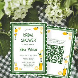 Limoncello Lemonade CUSTOM QR Vrijgezellenfeest Kaart