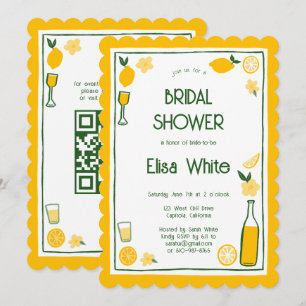 Limoncello Lemonade CUSTOM QR Vrijgezellenfeest Kaart