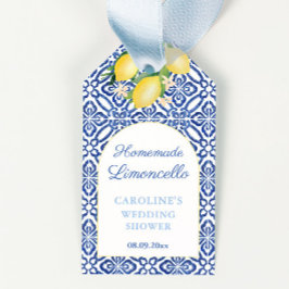 Limoncello Lemons Blue Tegel Vrijgezellenfeest Fav Cadeaulabel