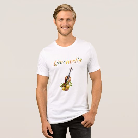 Limoncello leuke citroen cello spelen op woorden T Tri-Blend Shirt (Voorkant volledig)