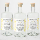 Limoncello likeur Fancy bruiloft gast gunst Likeurfles Etiket (Flessen)