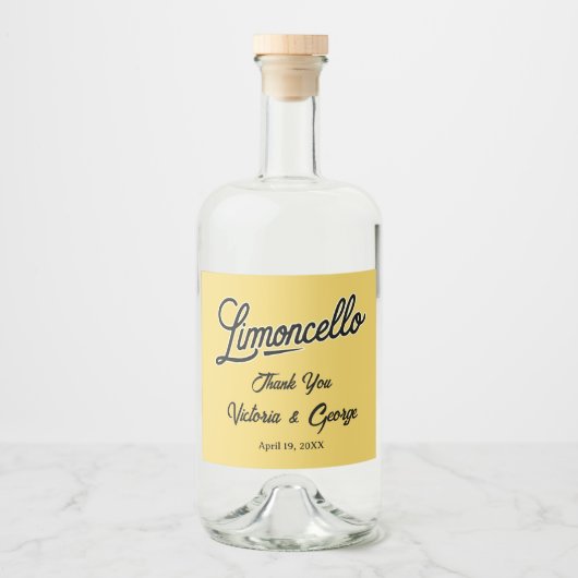 Limoncello Likeurfles Etiket (Voorkant)