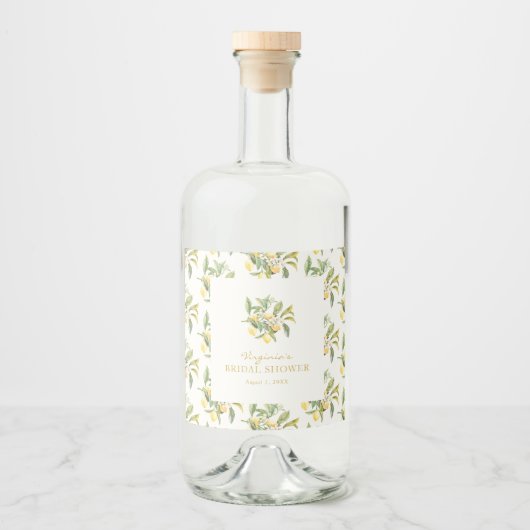 Limoncello Likeurfles Etiket (Voorkant)