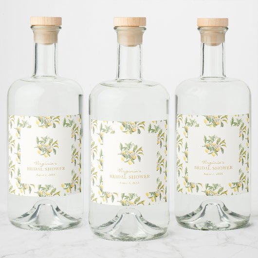 Limoncello Likeurfles Etiket