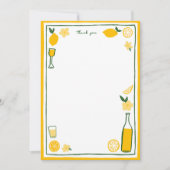 Limoncello Limonade Citroen PERSONEEL Gepersonalis Bedankkaart (Voorkant)