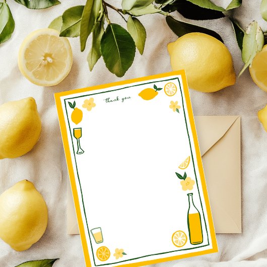 Limoncello Limonade Citroen PERSONEEL Gepersonalis Bedankkaart