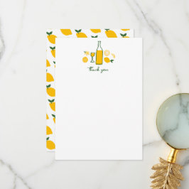 Limoncello Limonade Citroen VERJAARDAG OP MAAT Bedankkaart