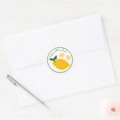 Limoncello Limonade Citroen VERJAARDAG OP MAAT Ronde Sticker (Envelop)