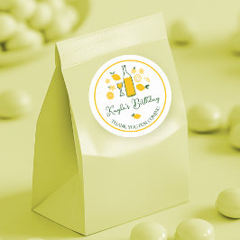 Limoncello Limonade Citroen VERJAARDAG Op Maat Ronde Sticker
