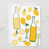 Limoncello Limonade Citroenen Aangepast Gepersonal Bedankkaart (Achterkant)