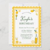 Limoncello Limonade Citroenen CUSTOM VERJAARDAGSFE Kaart (Voorkant)