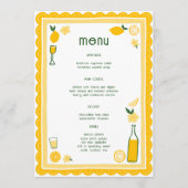Limoncello Limonade Citroenen CUSTOM Vrijgezellenf Menu (Voorkant)